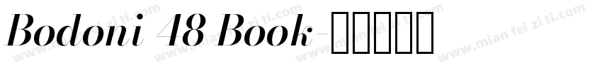 Bodoni 48 Book字体转换